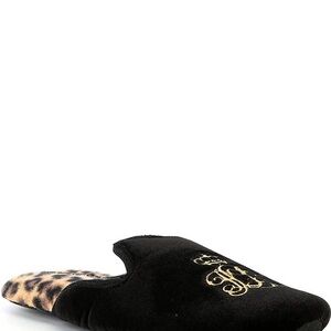 Ralph Lauren Monogram Animal Print Slippers